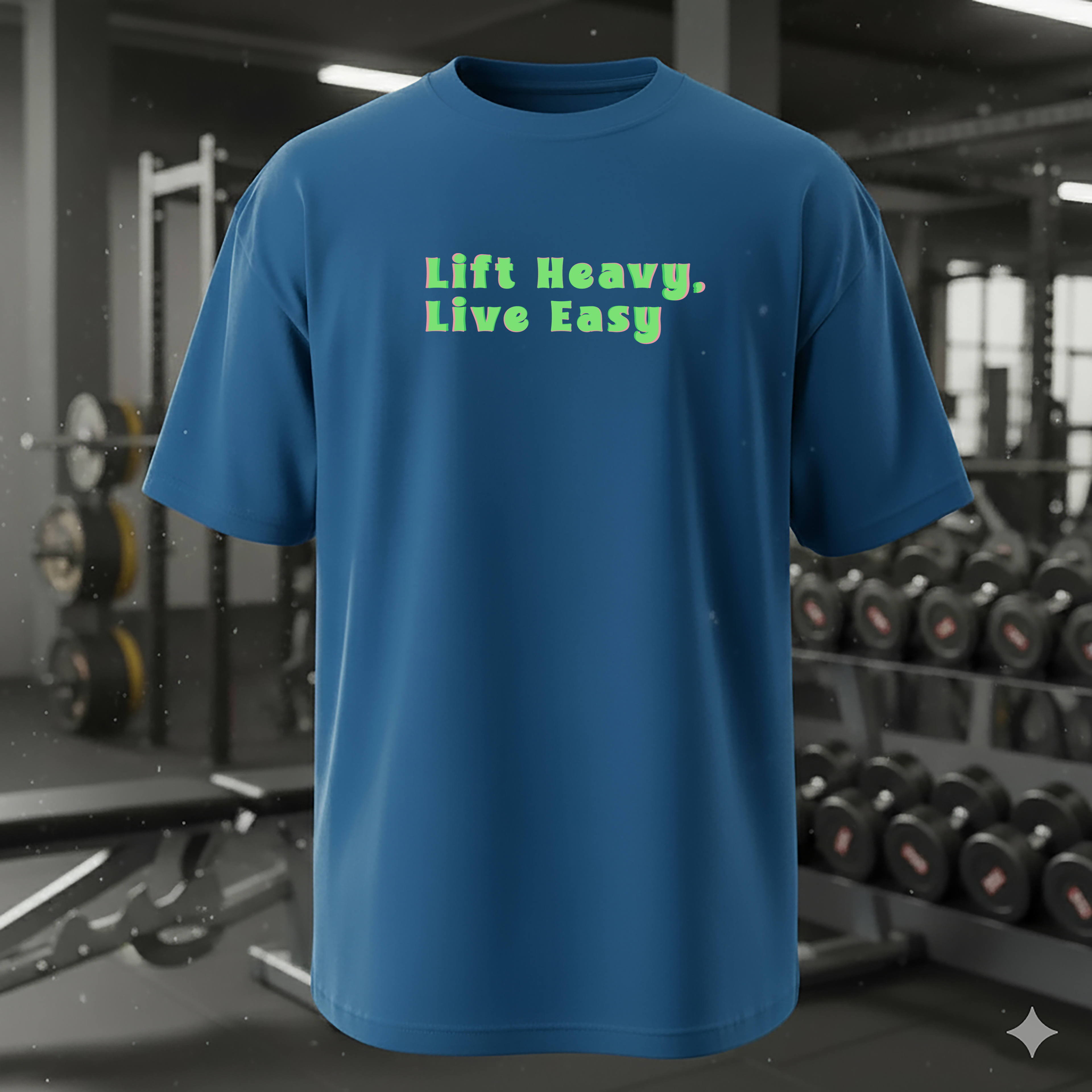 Lift Heavy, Live Easy Oversized T-Shirt